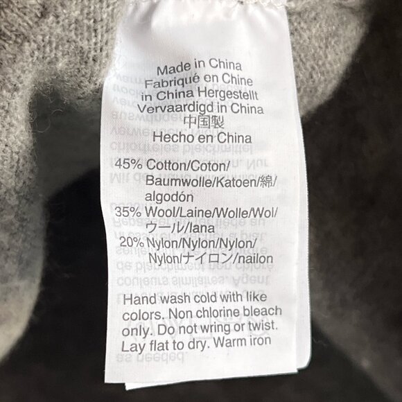 J.Crew Mercantile Gray Crewneck Sweater Wool Blend Speckled Knit Size M - Picture 5 of 5